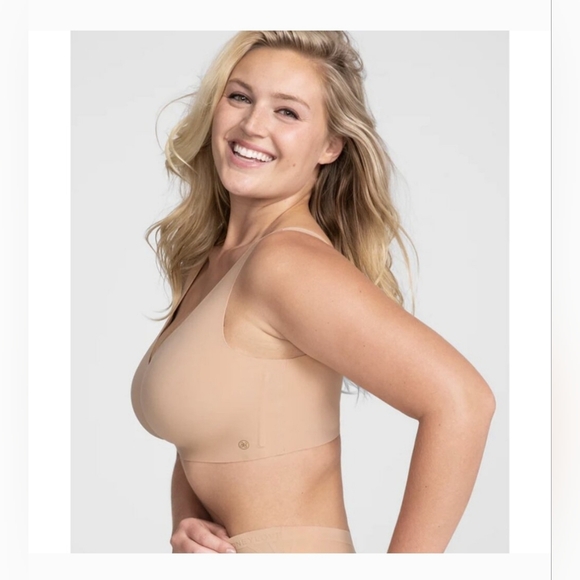 Honeylove Nude Seamless V-Neck Bra Size 1X - Picture 2 of 9